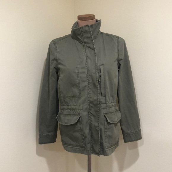 Madewell Fleet Military Jacket Size Small Olive Green Cotton - Picture 2 of 13